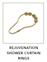 Rejuvenation - Roller Shower Curtain Rings